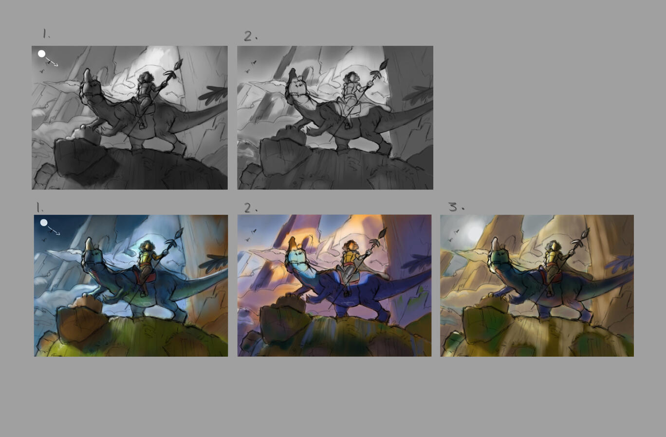 Digital thumbnails with variations.